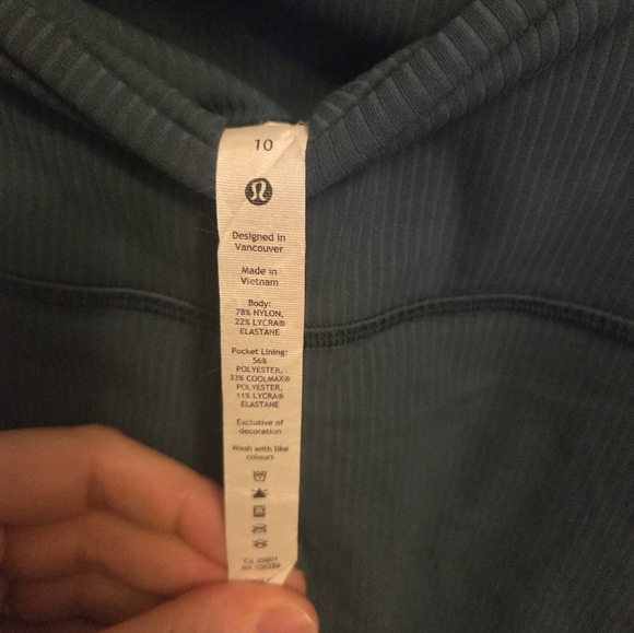 Lululemon Cropped Leggings Sz 10 Women's - Picture 5 of 6
